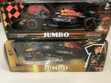 Max verstappen Jumbo Burago raceauto 1:24 Rb18 Rb19 in doos beschikbaar voor biedingen