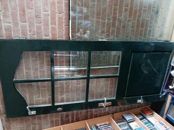 Hardhouten buitendeur met enkel glas 82x200,6x3,8 cm beschikbaar voor biedingen