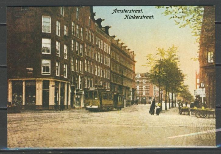 Amsterdam Kinkerstraat Tram Ansichtkaart j-16 jdu  700 jaar, Verzamelen, Ansichtkaarten | Nederland, Ongelopen, Noord-Holland