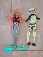 Barbie met zeemeerminkleding en gewoon setje, Ophalen of Verzenden, Zo goed als nieuw, Barbie