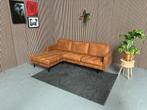 GRATIS LEVERING Loungebank Cognac 255x160 GEREINIGD, Huis en Inrichting, Banken | Bankstellen, 250 tot 300 cm, Hoekbank, Ophalen of Verzenden