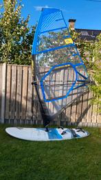 Complete Windsurfset met oa Fanatic Gecko 148 - Maverick 5.8, Watersport en Boten, Windsurfen, Ophalen, 250 tot 300 cm, 5 tot 7 m²