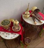 Henna tafels te huur inclusief deco!, Hobby en Vrije tijd, Ophalen, Zo goed als nieuw, Geboorte of Huwelijk