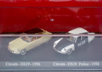 Citroen DS 19 berline of DS 19 Police Atlas Duopack H0 1:87