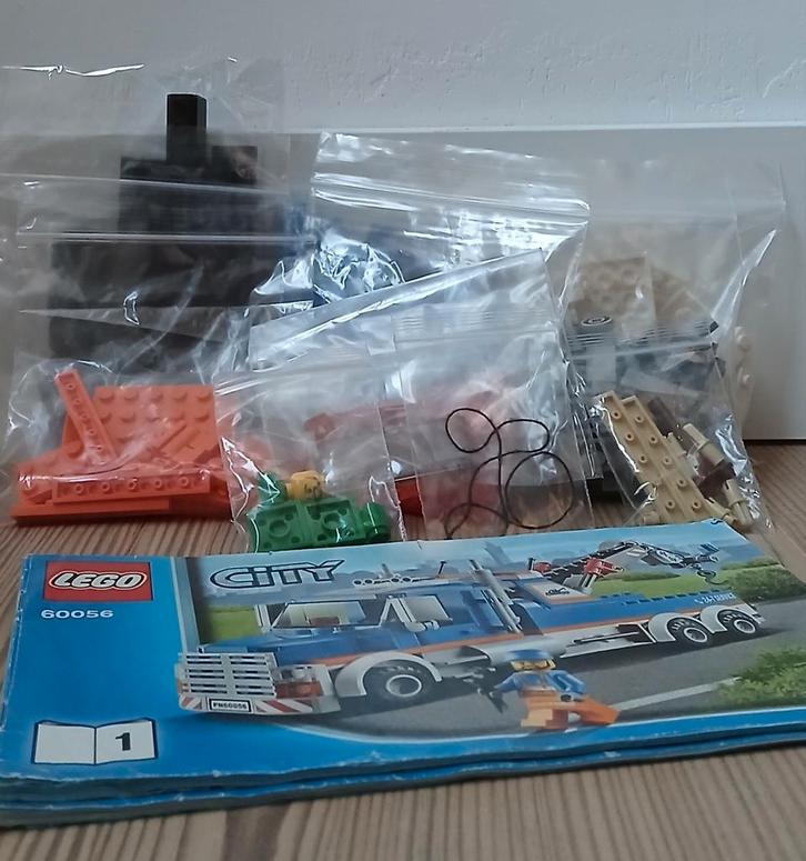 Lego city 60056 sleepwagen, Kinderen en Baby's, Speelgoed | Duplo en Lego, Zo goed als nieuw, Lego, Complete set, Ophalen of Verzenden