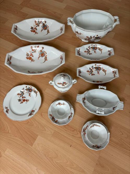 Servies C.Jamin jaren ‘30, Antiek en Kunst, Antiek | Servies los, Ophalen of Verzenden