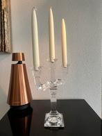 Versace driebenige kristallen kaarsenkandelaar!, Verzamelen, Porselein, Kristal en Bestek, Glas of Glazen, Zo goed als nieuw, Ophalen