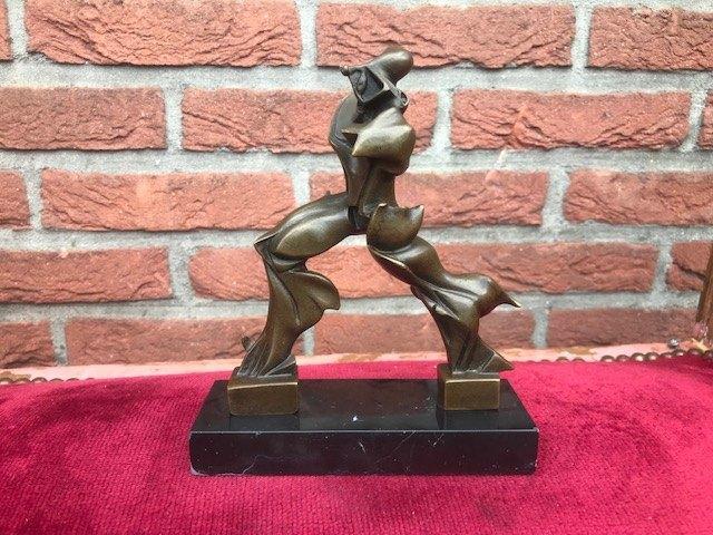 bronzen beeldje, unieke vormen van continuïteit, Antiek en Kunst, Antiek | Koper en Brons, Brons, Ophalen of Verzenden