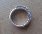 zilveren ring ESPRIT met rijen steentjes zijkant [951], Verzenden, 19 tot 20, Zo goed als nieuw, Dame