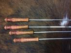 bbq pinnen / spiezen - 4 stuks - NIEUW   , Ophalen of Verzenden, Zo goed als nieuw, Rvs of Chroom, Los bestek