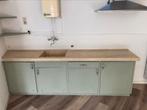 Keukenblok Piet Zwart vintage, Huis en Inrichting, Keuken | Complete keukens, Ophalen, Gebruikt, Graniet of Steen, Enkelwandige keuken