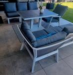 Luxe Aluminium Tuinset met Loungebank, Ophalen, 5 zitplaatsen, Aluminium, Zo goed als nieuw