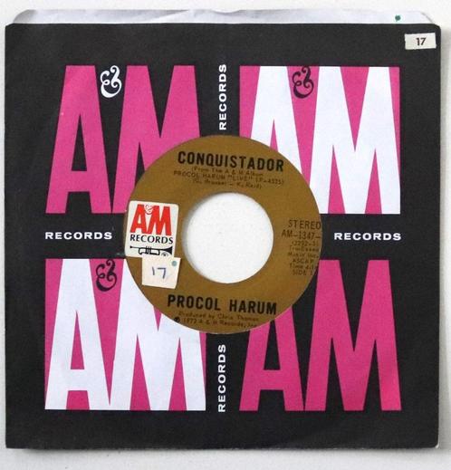 Procol Harum - Conquistador - 7in single – 1972, Cd's en Dvd's, Vinyl Singles, Gebruikt, Single, Rock en Metal, 7 inch, Ophalen