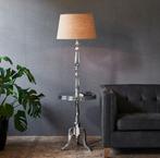 2xRiviera Maison wijntafel bijzettafel vloerlamp nachtkastje, Ophalen, Gebruikt, Metaal of Aluminium, Rond