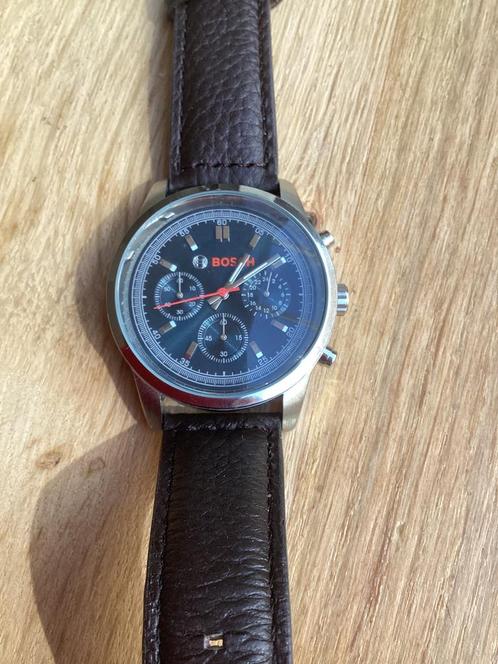 Bosch horloge, Sieraden, Tassen en Uiterlijk, Horloges | Heren, Zo goed als nieuw, Overige merken, Staal, Leer, Ophalen of Verzenden
