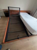 Auping Auronde Kers 180x220 met achterwand en kastjes, Ophalen, Gebruikt, Tweepersoons, 180 cm