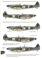 1/32 decals (uit DD32011) KLu Spitfire Mk. IX en Mk. XVI, Hobby en Vrije tijd, Modelbouw | Vliegtuigen en Helikopters, Overige merken