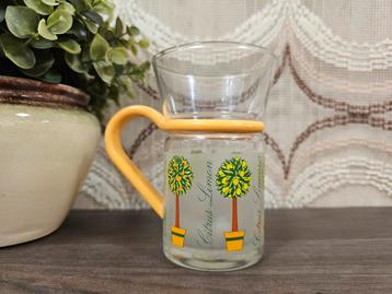 Vintage Theeglas met Citrus Design beschikbaar voor biedingen