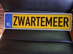 kentekenplaat ZWARTEMEER, Ophalen, Nieuw, Reclamebord