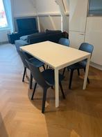 Ikea Tafel 125x75x74 + 4 Stoelen, Huis en Inrichting, Ophalen, Gebruikt, Wit, Vier