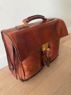 (akte) Tas ‘The Bridge’, Sieraden, Tassen en Uiterlijk, Ophalen of Verzenden, Zo goed als nieuw, Bruin, Leer
