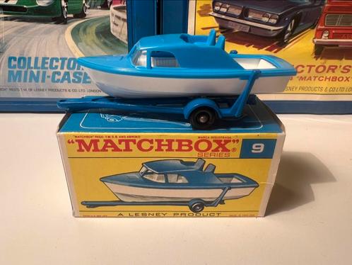 Matchbox Lesney Nr.9d Boat & Trailer, Hobby en Vrije tijd, Modelauto's | Overige schalen, Zo goed als nieuw, Auto, Ophalen of Verzenden