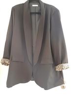 Colbert zwart. 6 XL met tijgerprint, Kleding | Dames, Grote Maten, Ophalen of Verzenden, Nieuw, Zwart, Jasje of Colbert