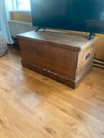 Oude Grenen Dekenkist - Vintage Retro Stijl, Ophalen, Gebruikt, 50 tot 100 cm, 50 tot 75 cm