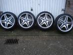 Originele Mercedes Benz AMG velgen 18 inch met zomerbanden, Ophalen, Mercedes-Benz