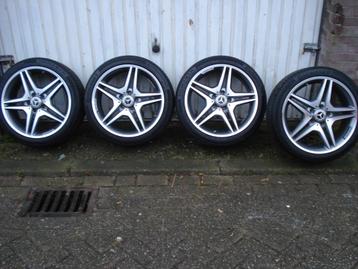 Originele Mercedes Benz AMG velgen 18 inch met zomerbanden beschikbaar voor biedingen