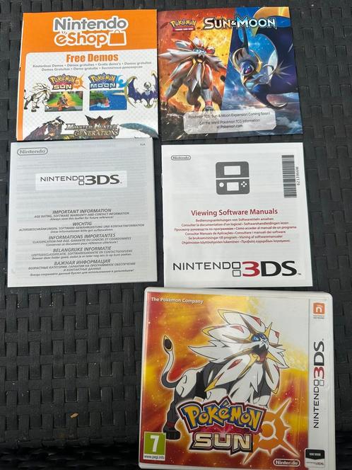 Pokémon Soleil, Spelcomputers en Games, Games | Nintendo 2DS en 3DS, Zo goed als nieuw, Role Playing Game (Rpg), 1 speler, Vanaf 3 jaar