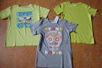 3 Frisse Franse zomerse T-shirts in geel en grijs maat 140, Jongen of Meisje, Nieuw, Ophalen of Verzenden, In Extenso