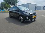 Peugeot 108 1.2 VTI 82PK 5DR 2014 Zwart allure n.a.p airco, Voorwielaandrijving, 1199 cc, 840 kg, 4 stoelen