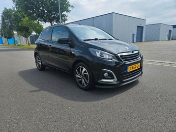Peugeot 108 1.2 VTI 82PK 5DR 2014 Zwart allure n.a.p airco  beschikbaar voor biedingen