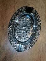 Antiek zilveren asbak 2e gehalte zilver, Ophalen of Verzenden, Zilver