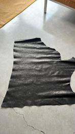 Brons zwart rund leren lap 75 x 70, Hobby en Vrije tijd, Stoffen en Lappen, Ophalen of Verzenden, Zo goed als nieuw, Leer of Kunstleer