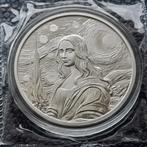 2024 Mona Lisa x van Gogh 1 oz silver Prooflike, Verzenden, Zilver