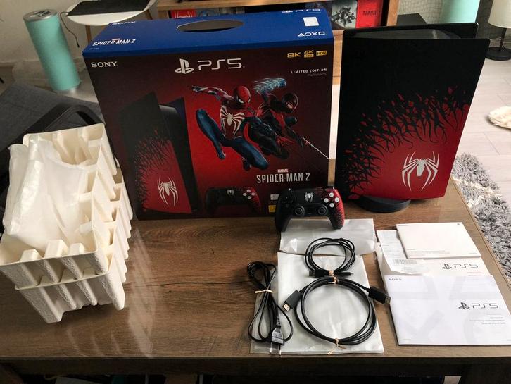 PlayStation 5 Spider-man 2 disc versie limited edition, Spelcomputers en Games, Spelcomputers | Sony PlayStation 5, Zo goed als nieuw