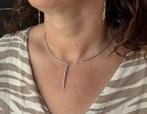 Sale Staaf hanger 34 diamanten 18k goud design spang ketting