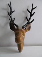 Wanddecoratie Hertenkop met gewei., Ophalen, Zo goed als nieuw