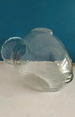 Vintage glas VIS fles schaal FISH object, Ophalen of Verzenden