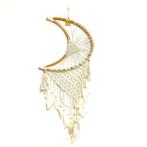 Grote Maanvormige Dreamcatcher – 50 cm – Handgemaakt & Uniek, Ophalen of Verzenden, Nieuw
