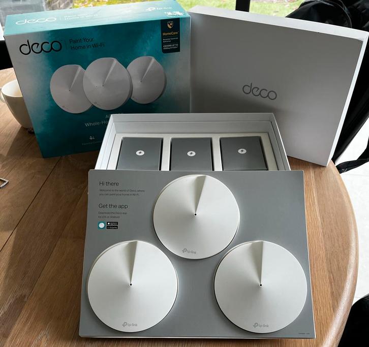 TP-Link Deco M5 AC1300 Wifi Systeem, Computers en Software, Routers en Modems, Zo goed als nieuw, Router, Ophalen