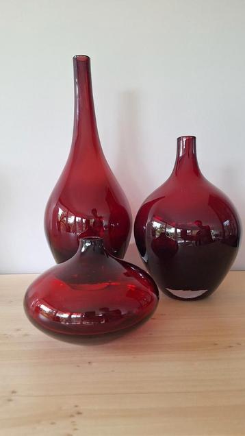 Vintage glazen Ikea Salong-bollenvaas van Johanna Jelinek 