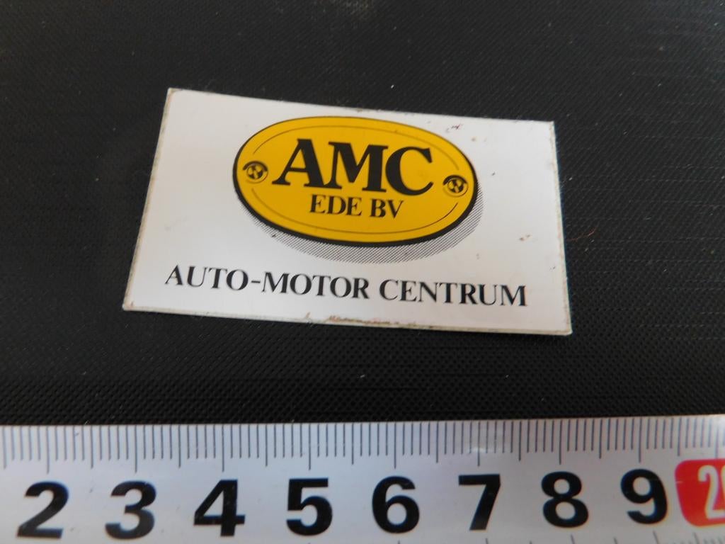 sticker AMC EDE BV auto-motor centrum, Verzamelen, Stickers, Zo goed als nieuw, Ophalen