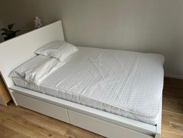 Malm bed Ikea 140 x 200 zo goed als nieuw, Amsterdam