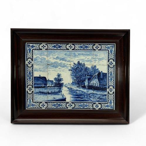 Tegeltableau, Willem ten Zweege (1831-1896), Antiek en Kunst, Antiek | Wandborden en Tegels, Ophalen of Verzenden