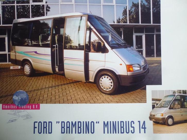 Omnibus Trading B.V., Ford Transit + VW LT Bus brochure 1998, Boeken, Auto's | Folders en Tijdschriften, Gelezen, Ford, Verzenden