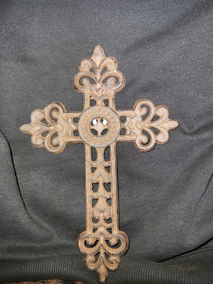 Mooi Gietjjzeren Kruis, Antiek en Kunst, Antiek | Religie, Ophalen of Verzenden