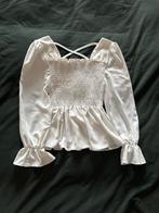Chicwish witte blouse met vierkante halslijn, maat S, Verzenden, Zo goed als nieuw, Maat 36 (S), Wit